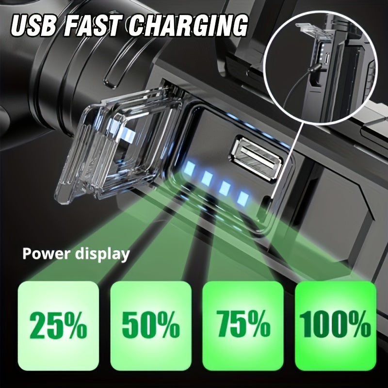 Powerful LED Flashlight Handheld Searchlight
