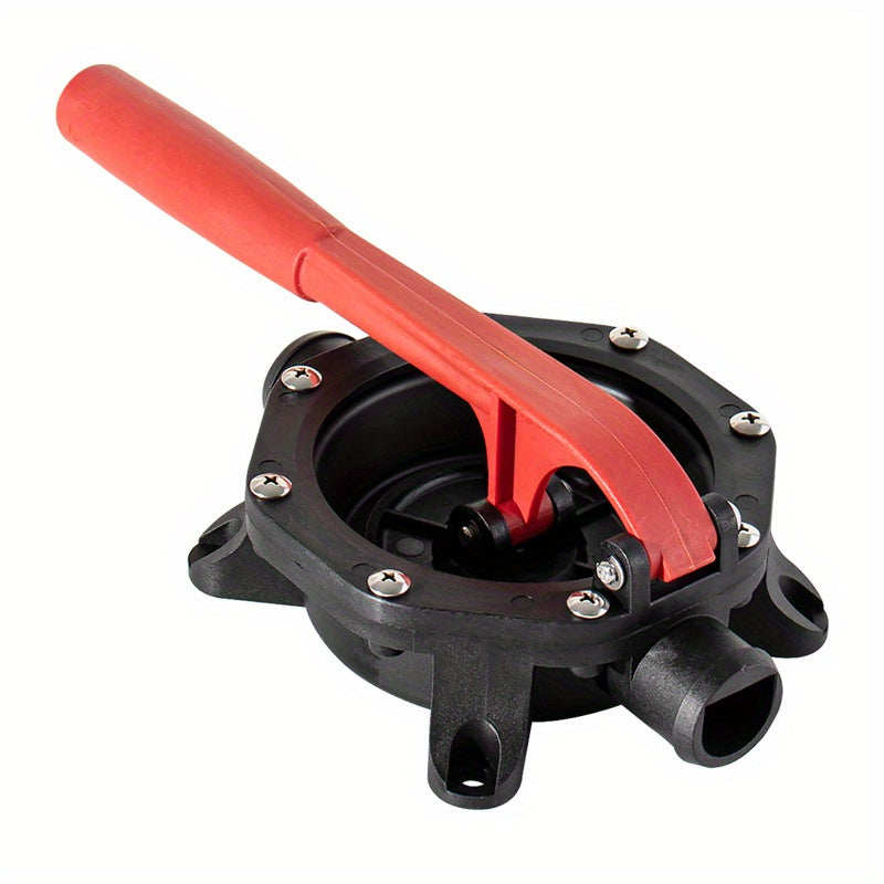 1pc Black & Red Diaphragm Type Manual Pump
