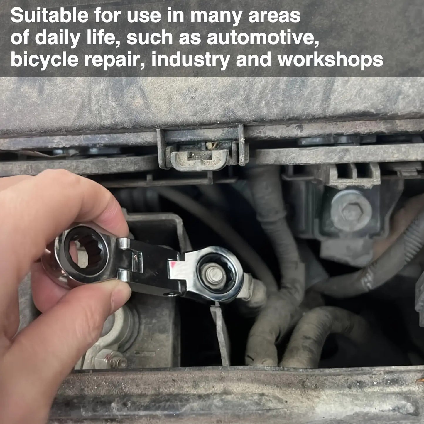 Industrial Grade 1pc Multi-functional Mini Ratchet Wrench