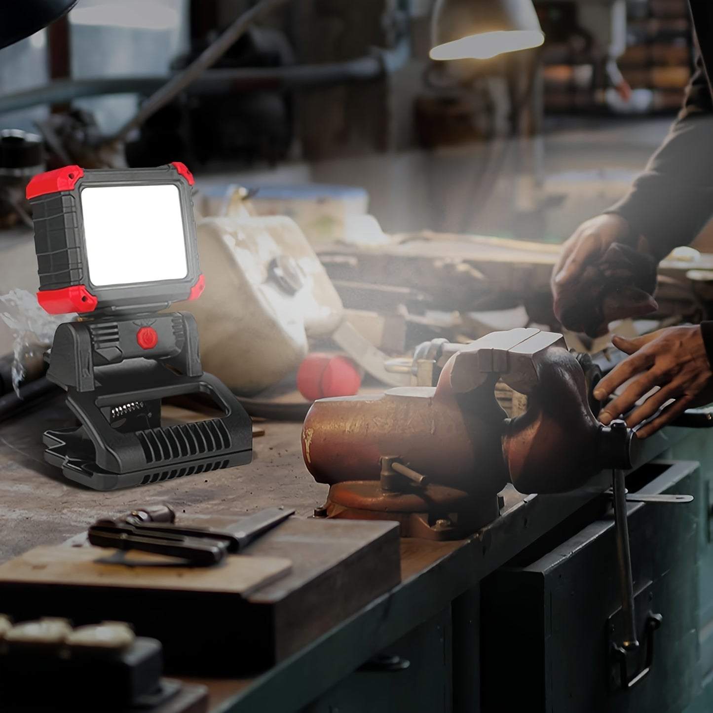 LED Rechargeable Work Light with Clamp