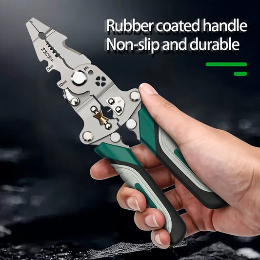 Multifunctional folding cable stripper
