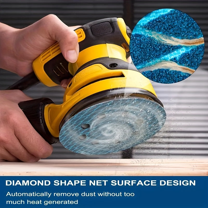 Heavy-Duty 100pcs Diamond Pattern Sanding Discs