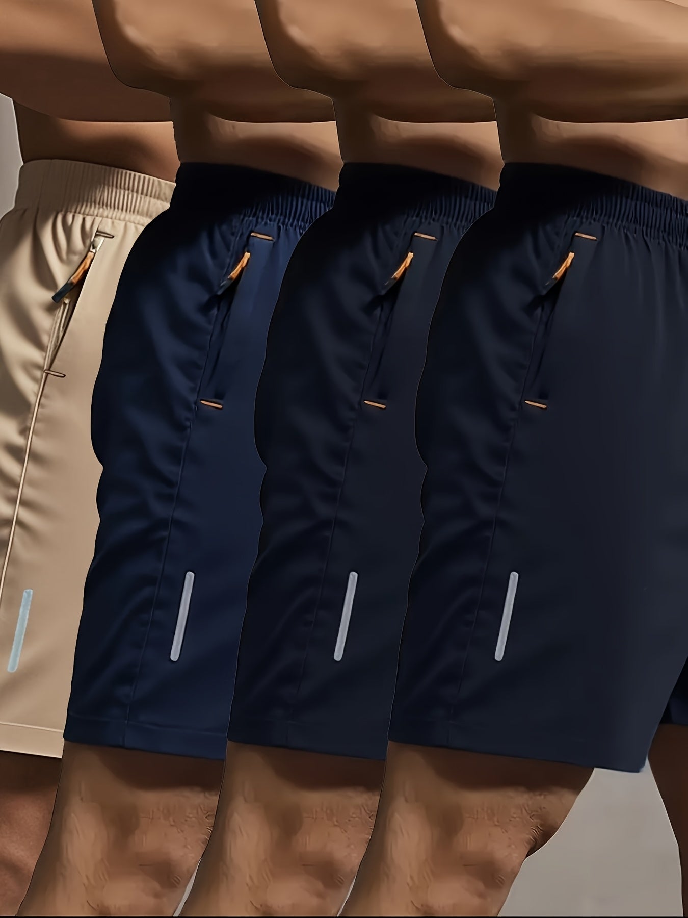 4pcs Men'S Athletic Shorts