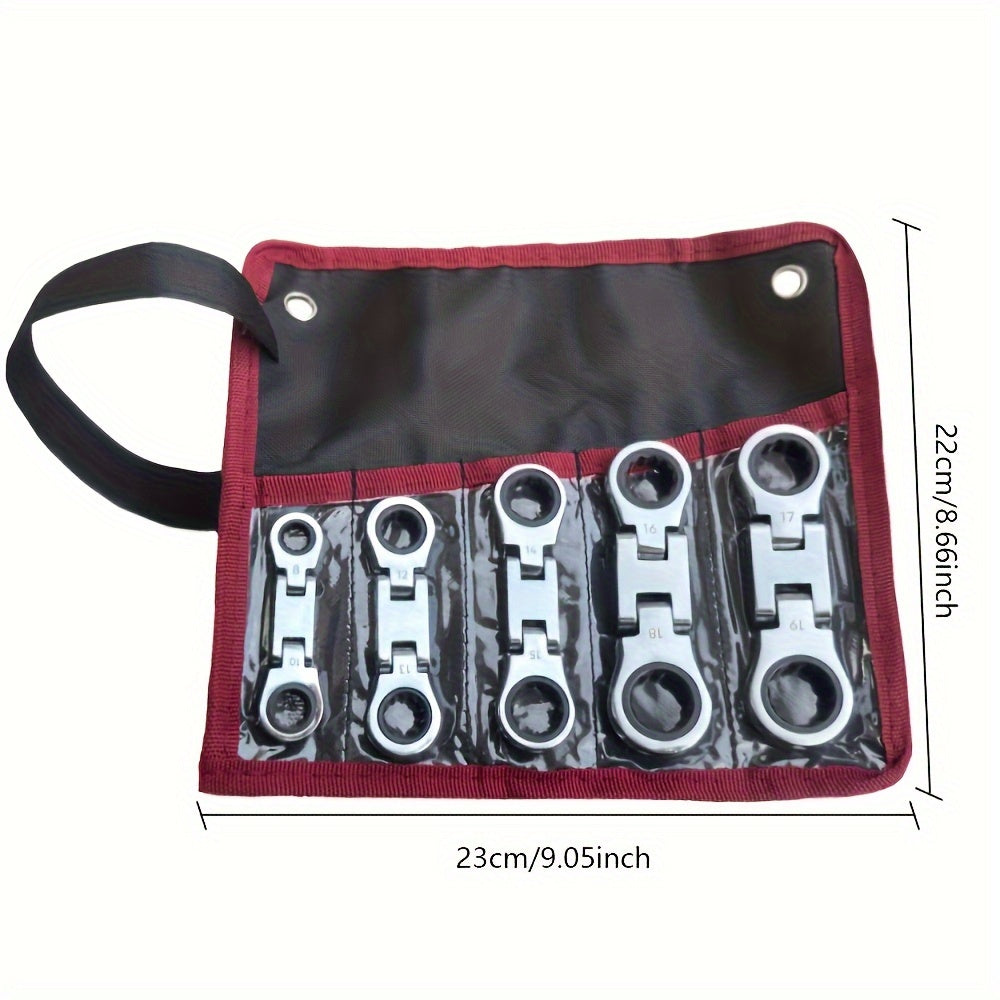 Industrial Grade 1pc Multi-functional Mini Ratchet Wrench