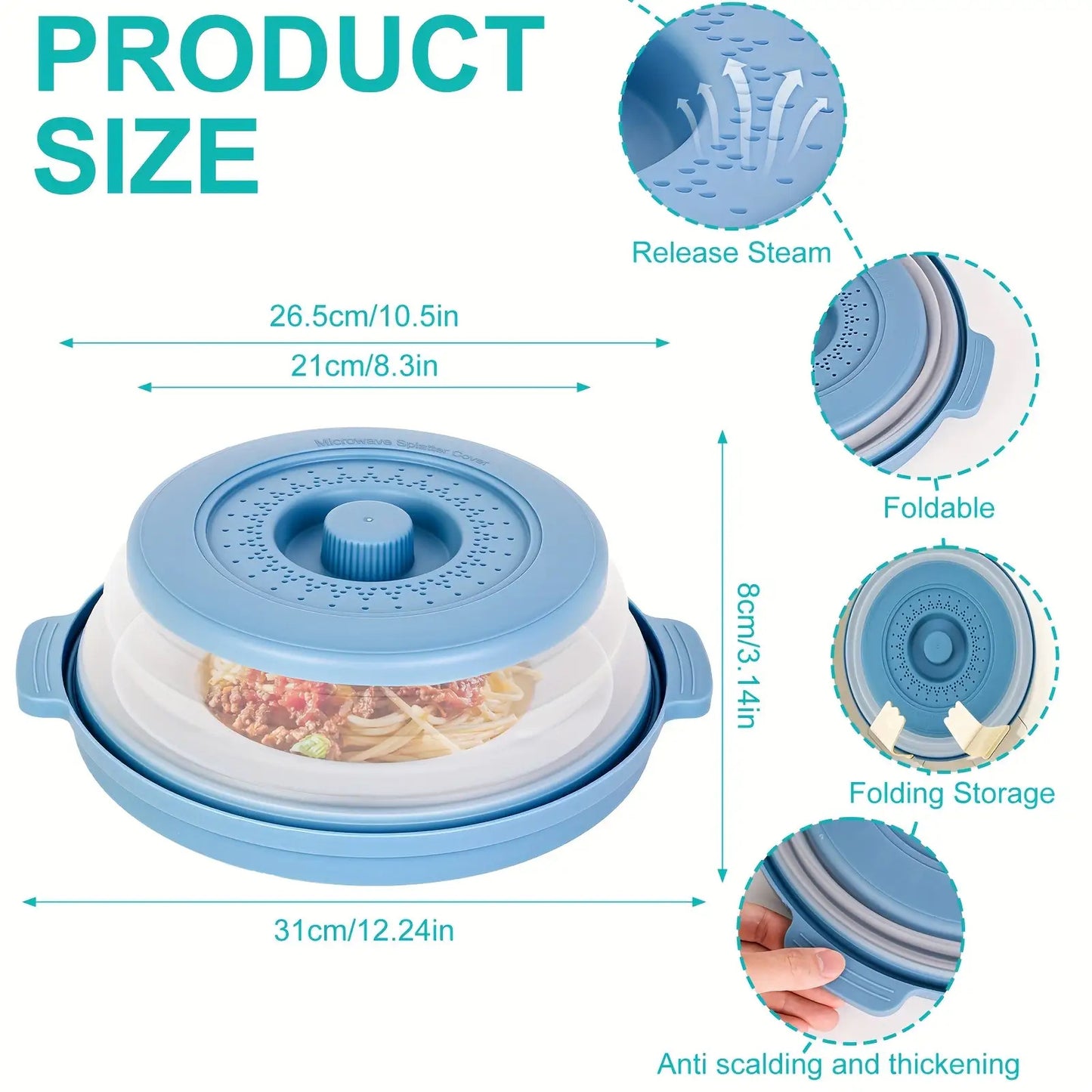 2025 New Microwave Food Splash Guard & Base Mat