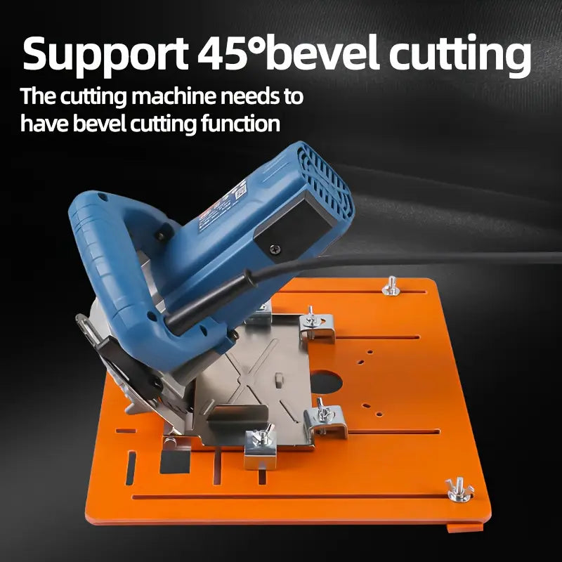 1pc universal cutting machine base plate kit, suitable for woodworking circular saws, with laser scale and adjustable positioning rail, woodworking auxiliary tool.