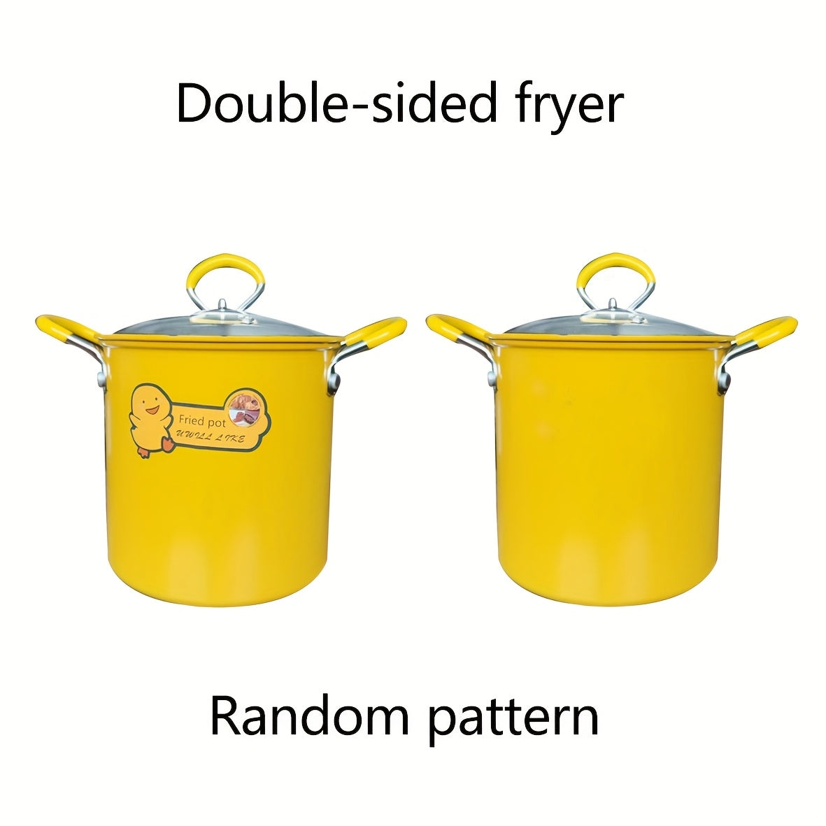 Small Household Fine Iron Uncoated Tempura Frying Pot