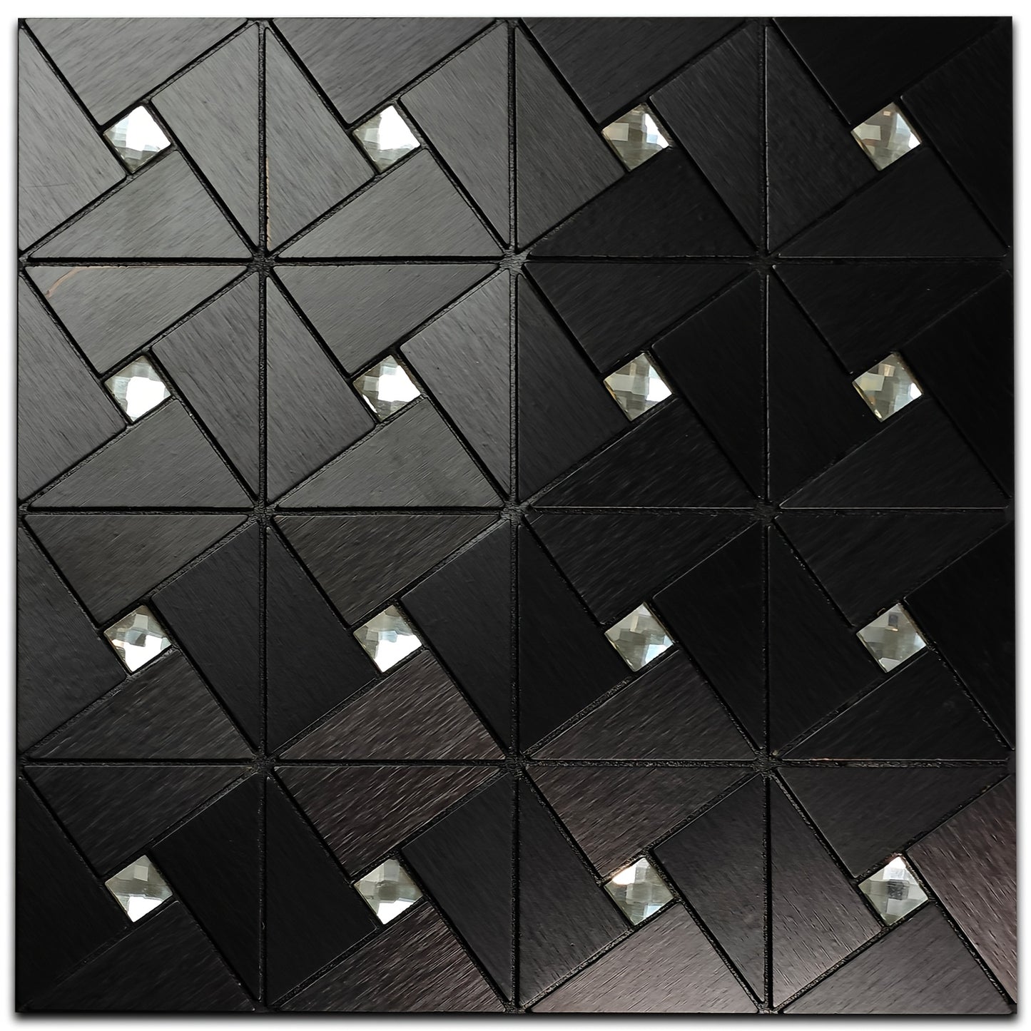 8pcs Metal Mosaic Wall Stickers