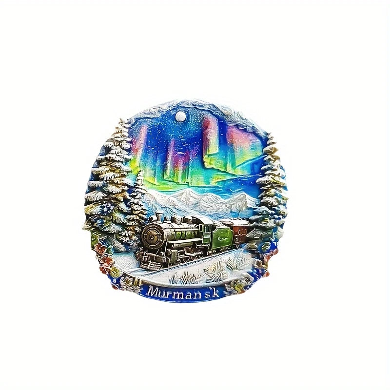 World scenery refrigerator magnets, themed creative refrigerator magnets, kitchen iron decoration