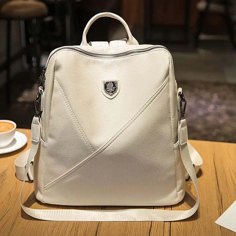 Solid Color Women'S Versatile Backpack