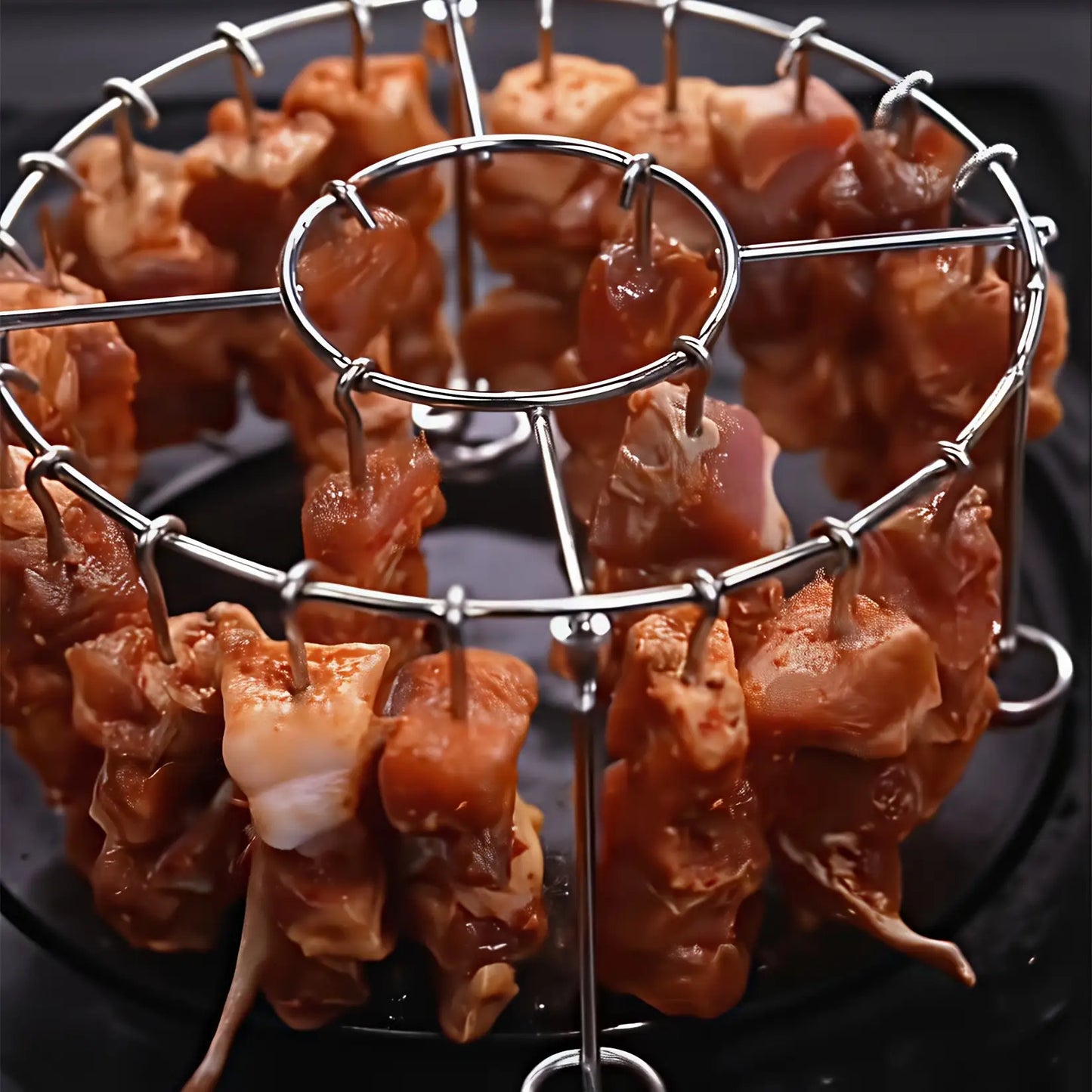 304 stainless steel vertical grill+skewer