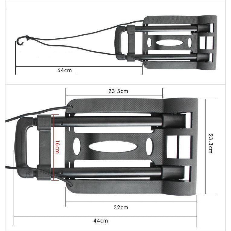 Lightweight portable luggage cart