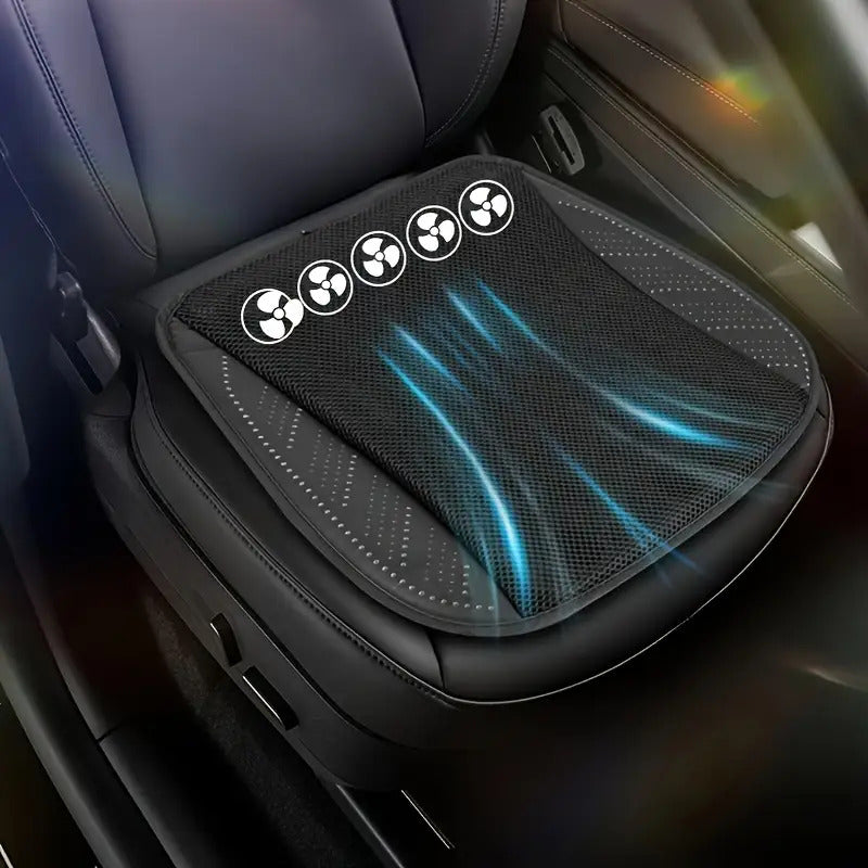 1pc Car Ventilated Seat Cushion with USB Fan