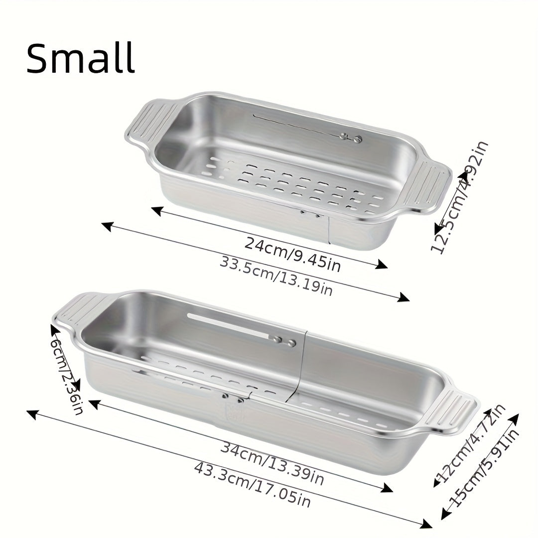 304 Stainless Steel Retractable Sink Strainer Basket