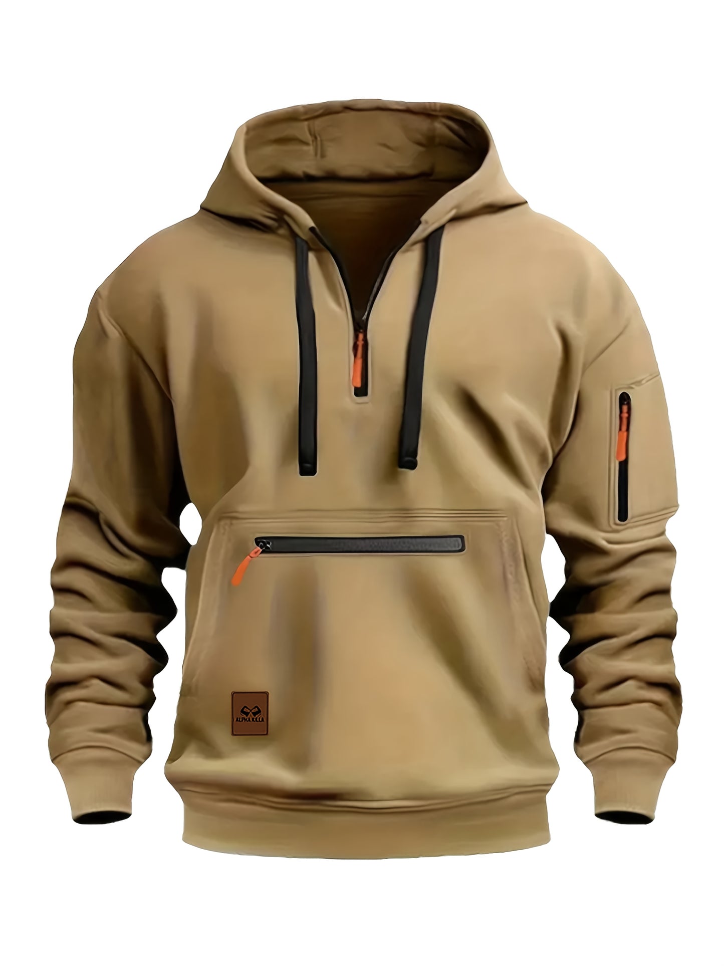 Windproof Royal Blue Fleece Hoodie