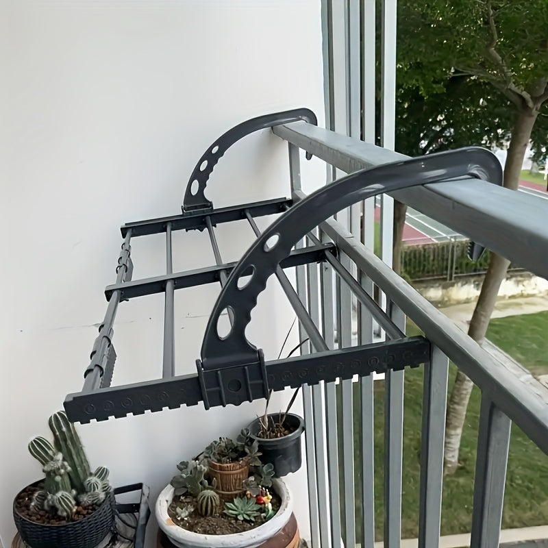 2-Size Adjustable Outdoor Clothes Drying Rack