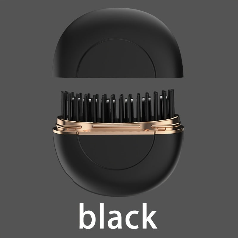 Portable Ionic Hair and Beard Straightener Brush