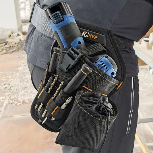 Heavy-Duty Angled Drill Holster with Belt Loop
