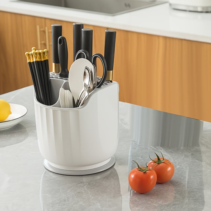 Rotating Knife Utensil Holder Organizer