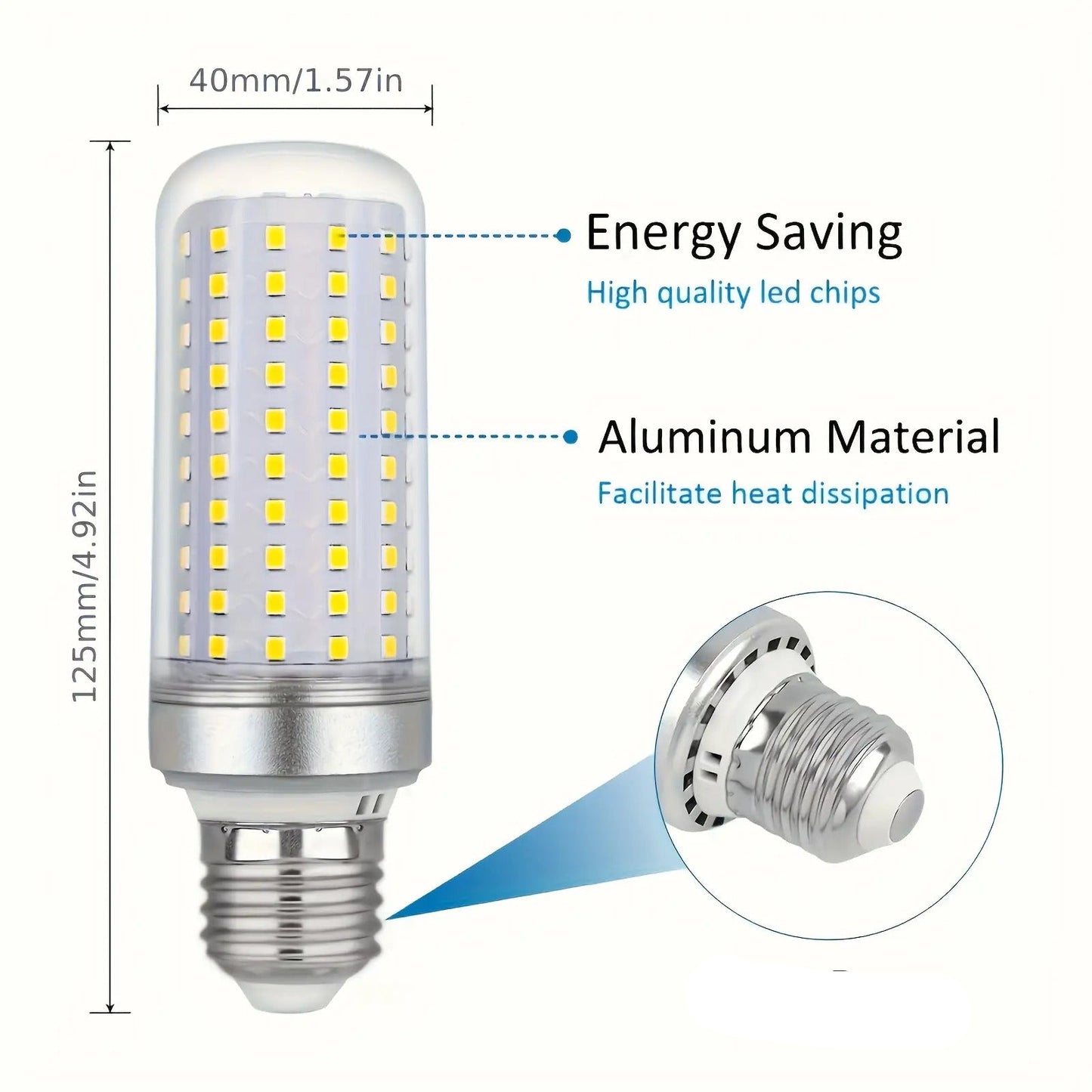 4pcs 30W LED Light Bulbs