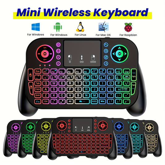 2.4GHz BT Dual-Mode Mini Keyboard with Touchpad
