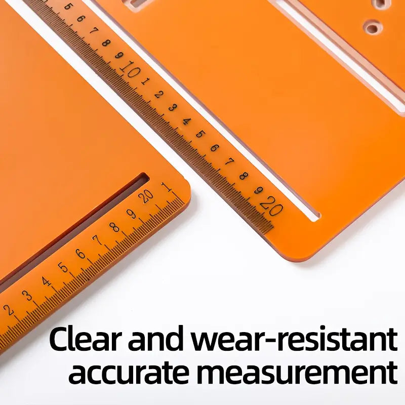 1pc universal cutting machine base plate kit, suitable for woodworking circular saws, with laser scale and adjustable positioning rail, woodworking auxiliary tool.