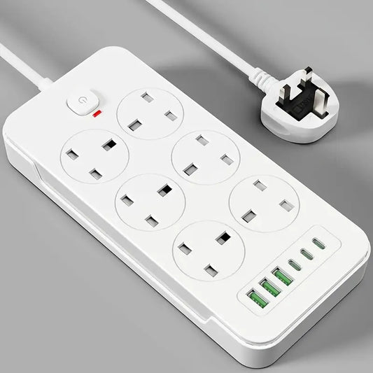 12-in-1 Surge Protector Power Strip with 1, 8m Extension Cord