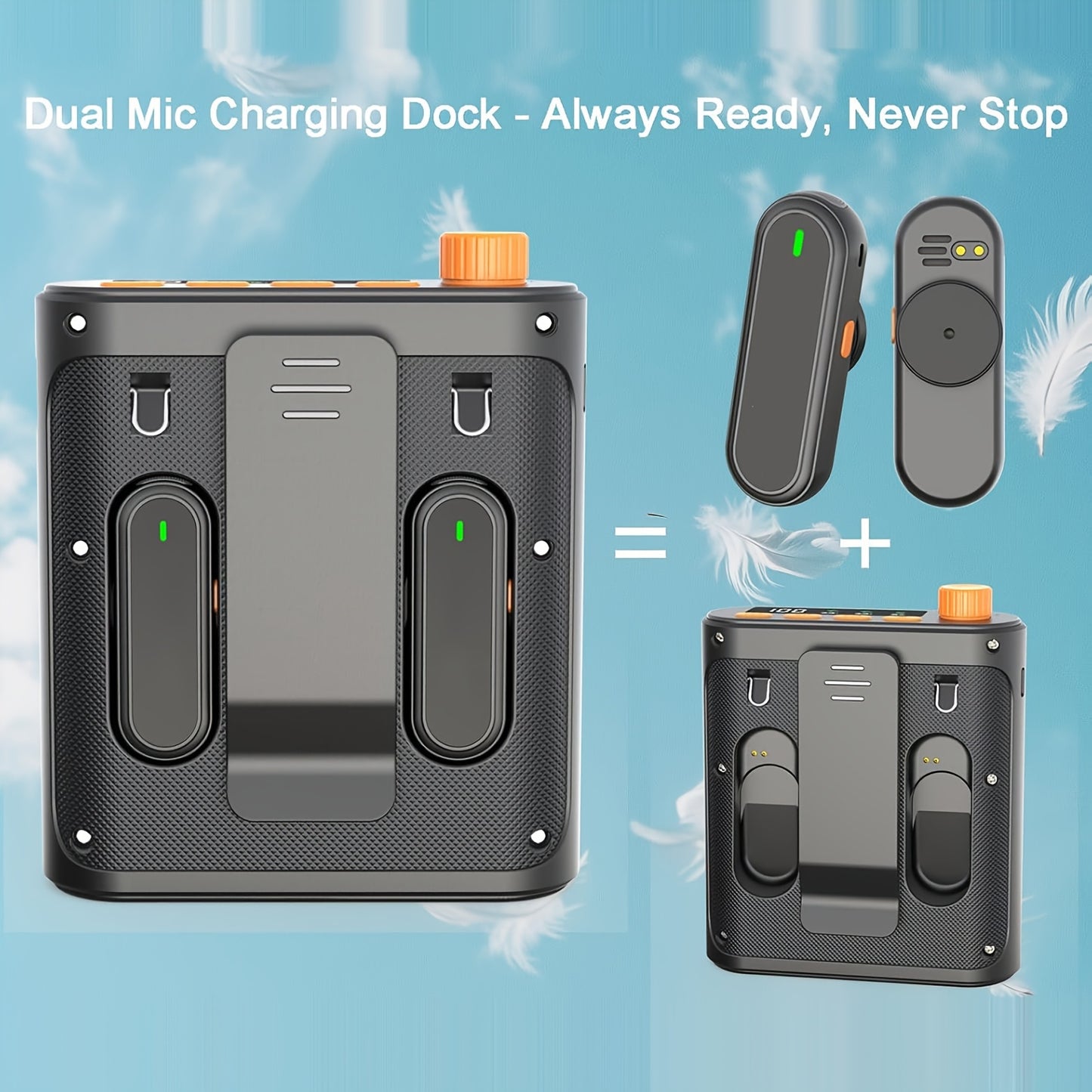 Wireless Voice Amplifier with Lapel Microphone