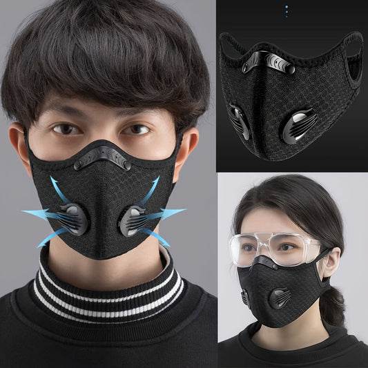Outdoor breathable mesh activated carbon anti-fog, haze, dust and windproof mask