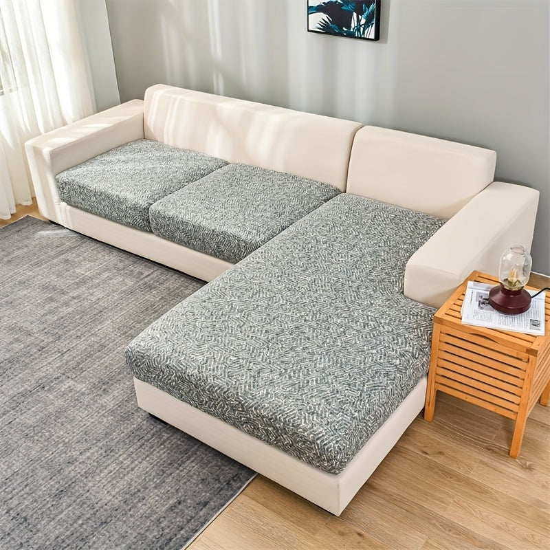 3pcs/Set Geometric Print Stretch Sofa Cushion Cover
