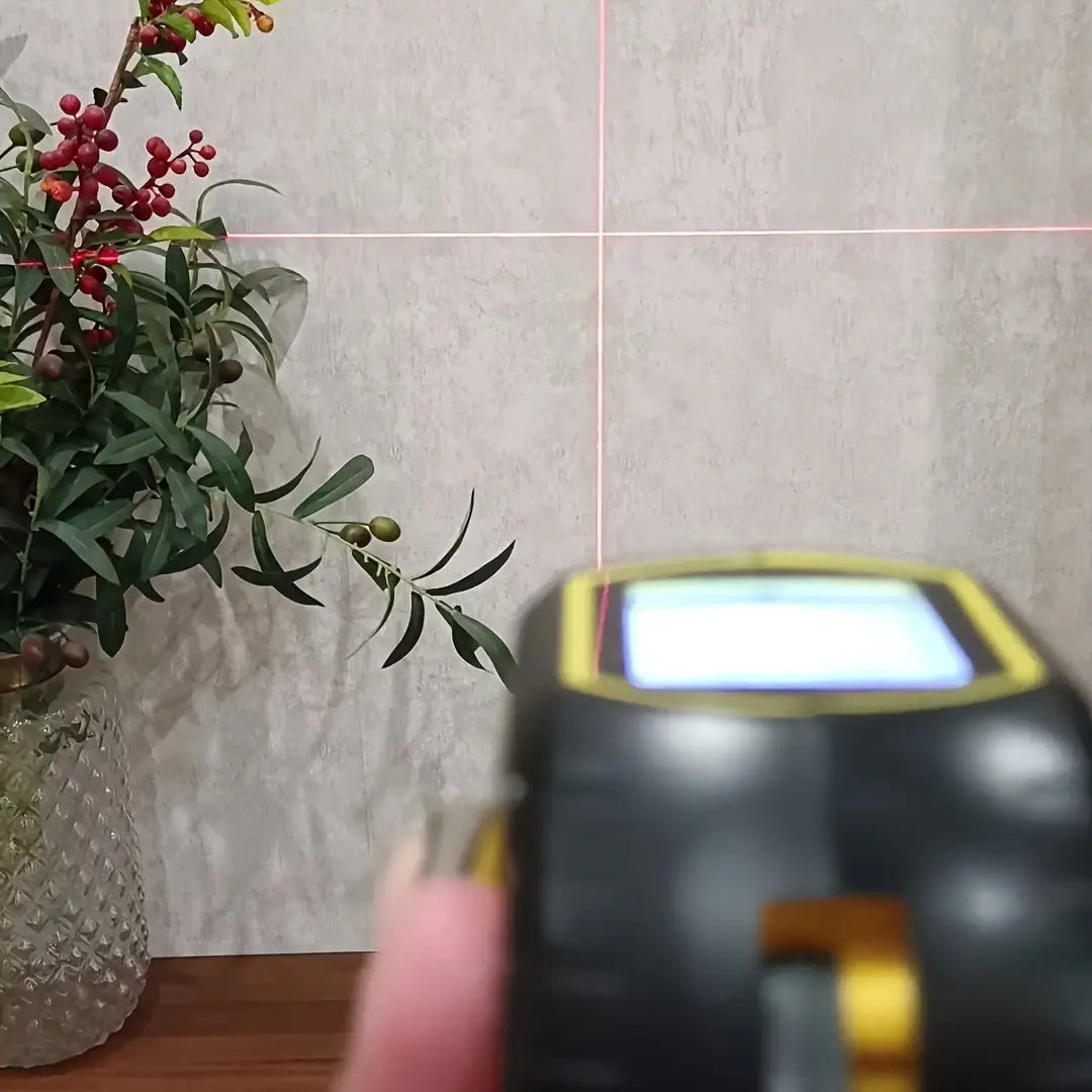 1pc Laser Tape Measure 3in 1 Digital Tape Measureteries