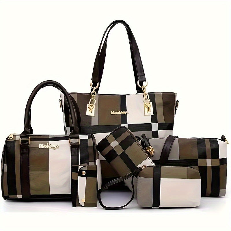 6pcs/set Large Capacity Shoulder Bag