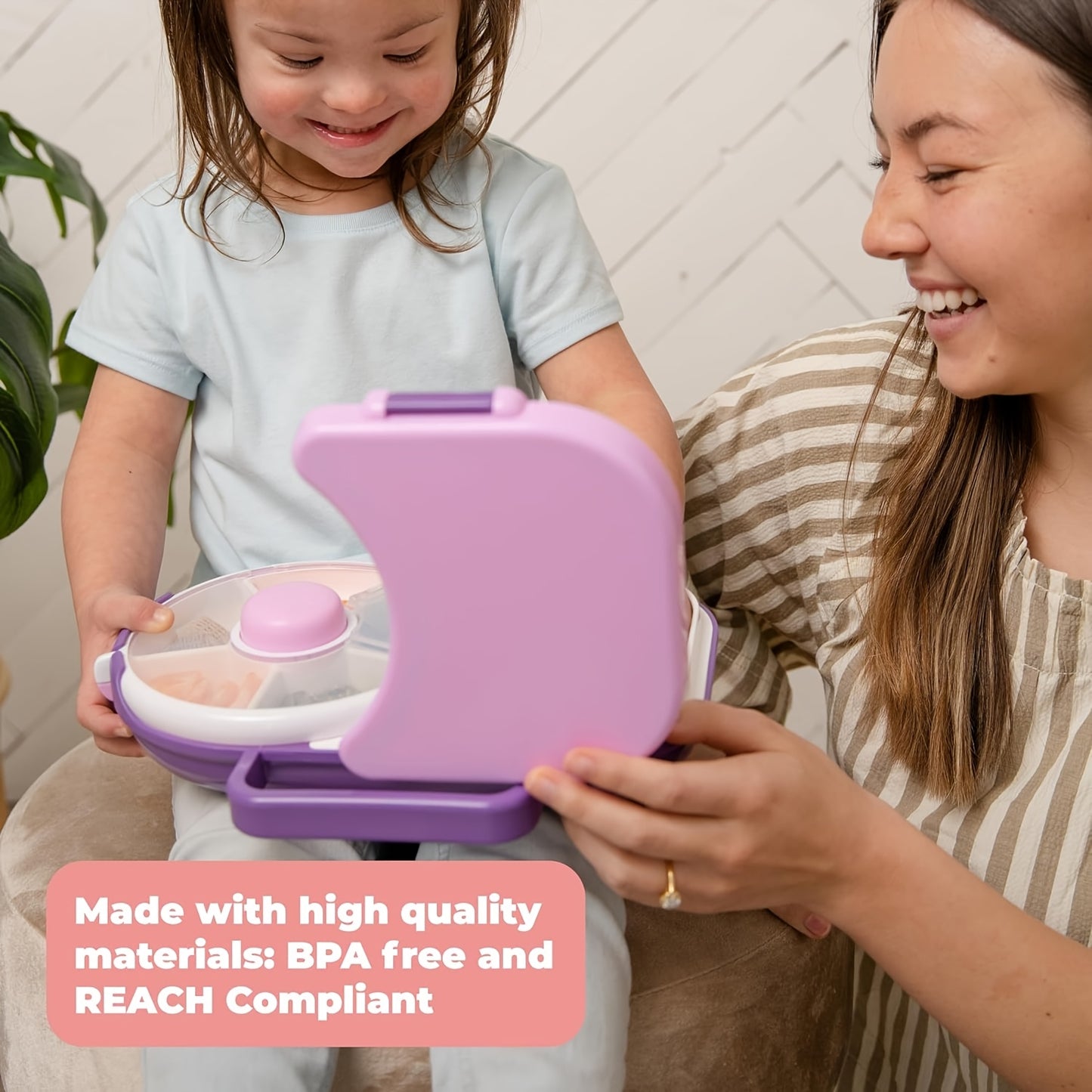 1pc Portable Tote Bag Rotating Lunch Box
