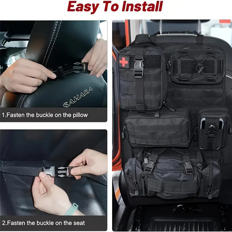Tactical Car Seat Back Organizer