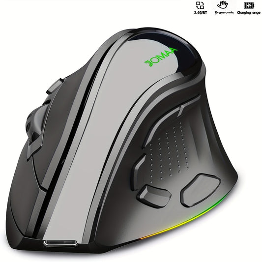 Multifunctional Vertical Mouse, Dual-mode Wireless BT Mouse