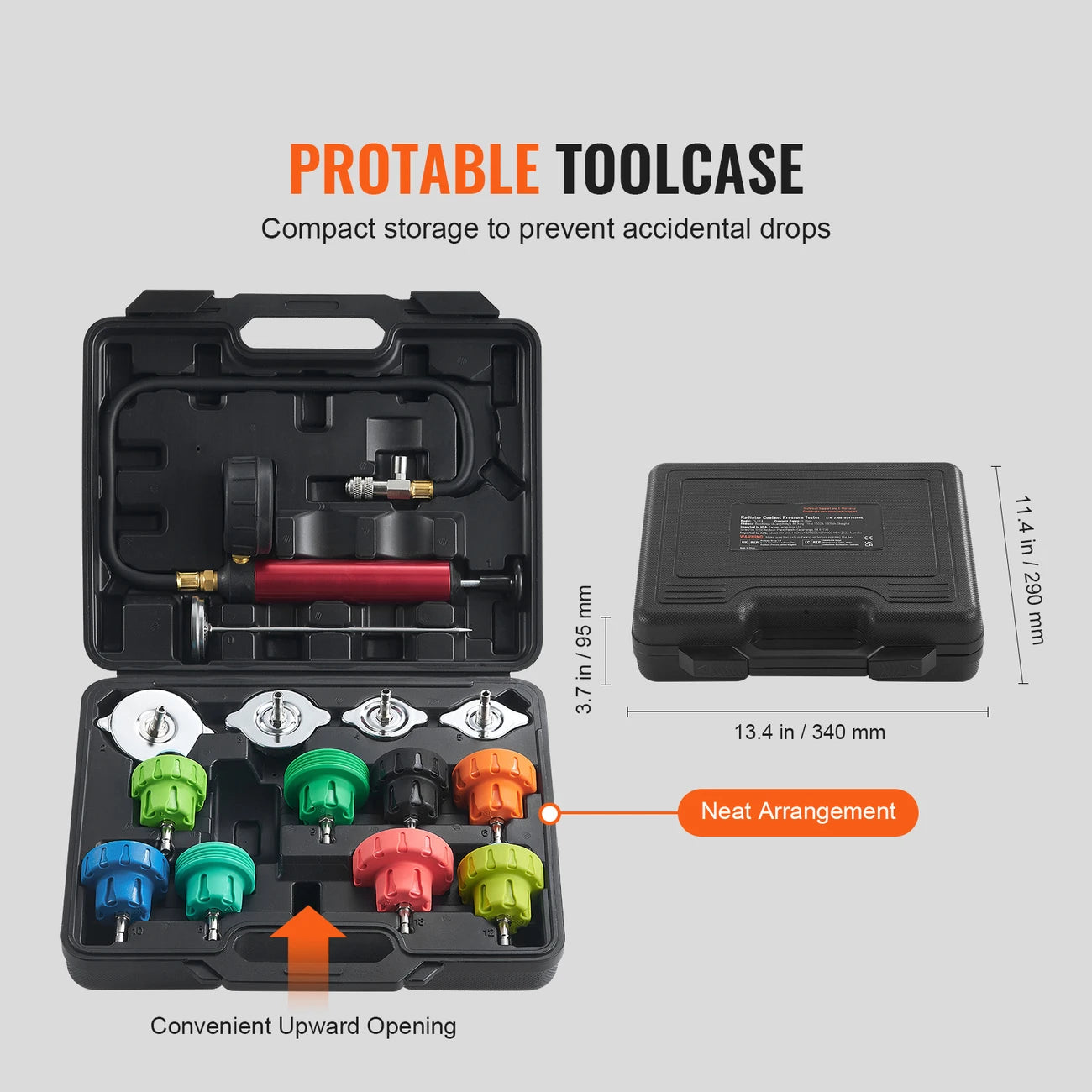 Automobile water tank pressure leak detection kit tool