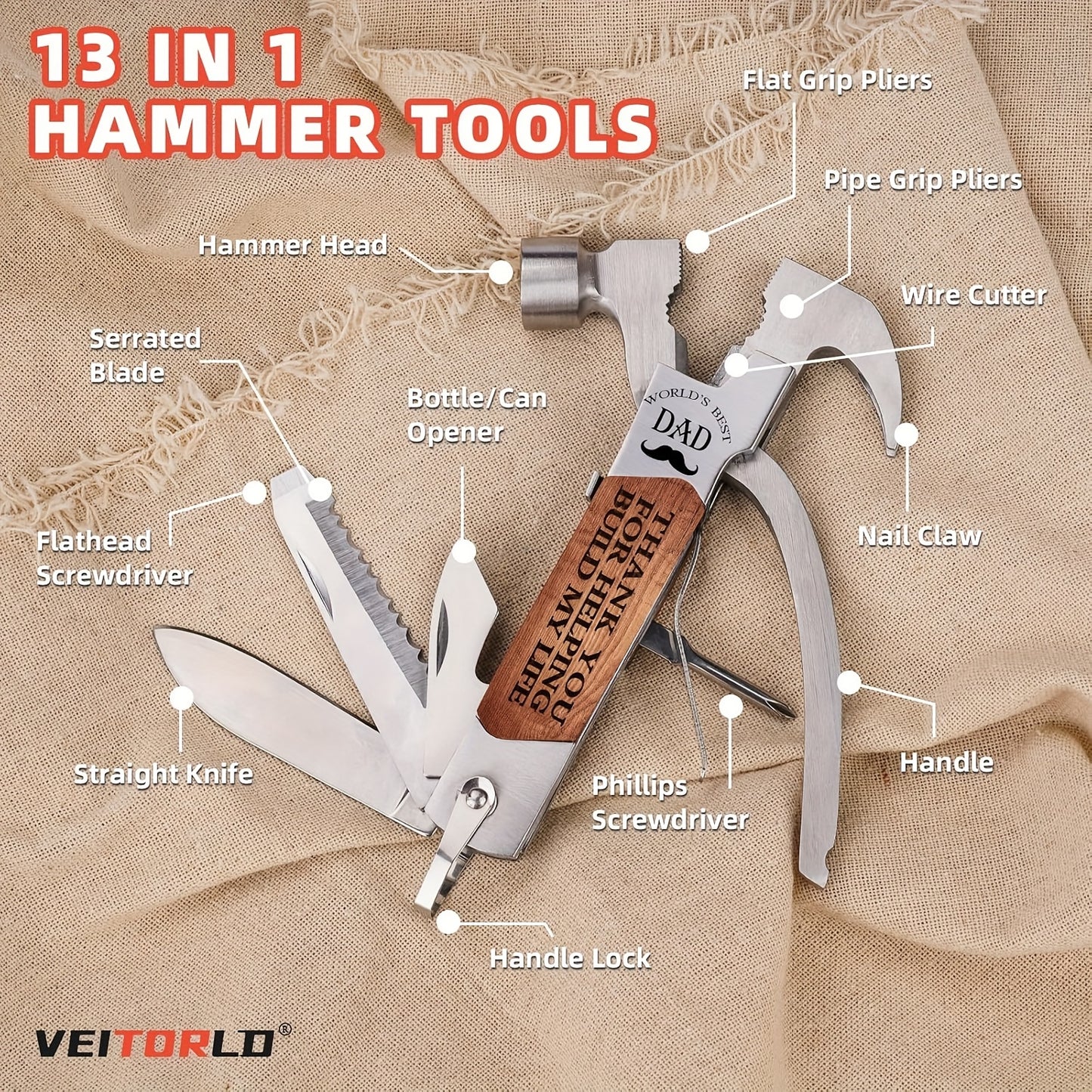 12-in-1 Multi-Tool Hammer