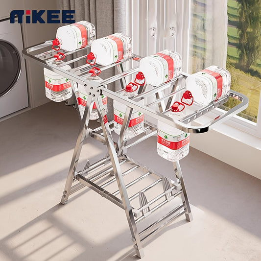 Heavy Duty Stainless Steel Folding Clothes Drying Rack
