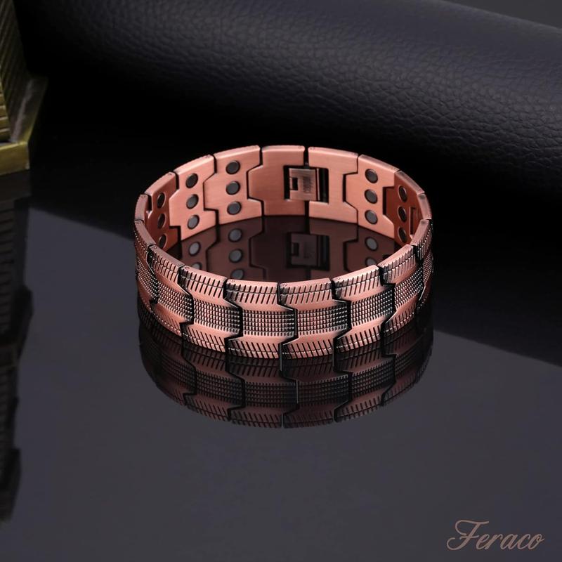 Copper Bracelet for Men, 3X Ultra Strength Magnetic Bracelets