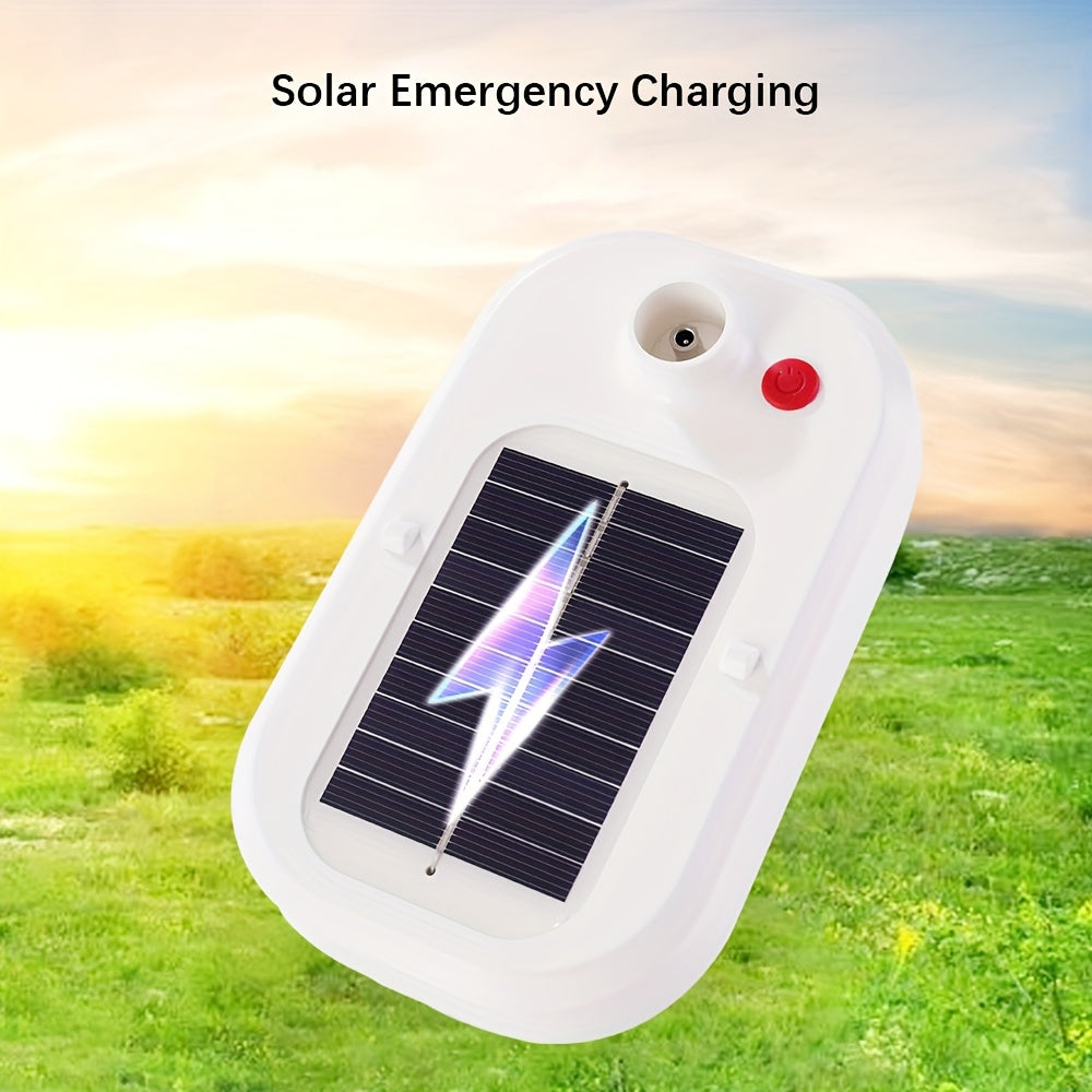 Portable Solar Powered USB Rechargeable Fan & LED Table Lamp