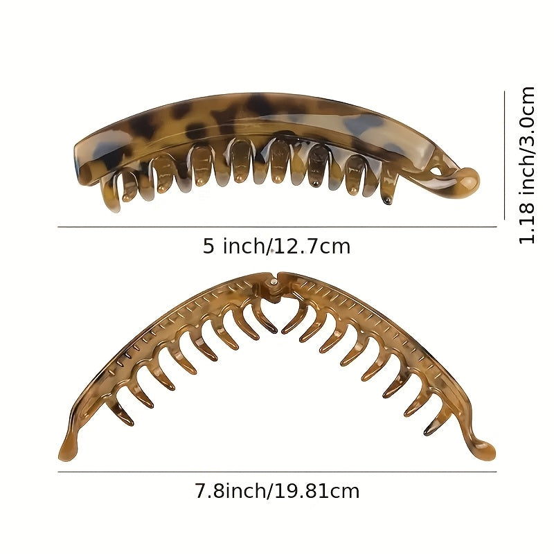 10pcs banana clip Simple vertical hair clip