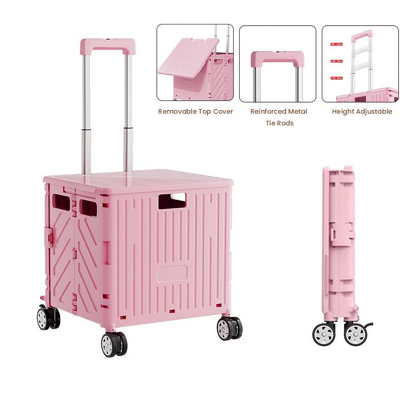 Thickened Load-Bearing Foldable Utility Cart with Wheels