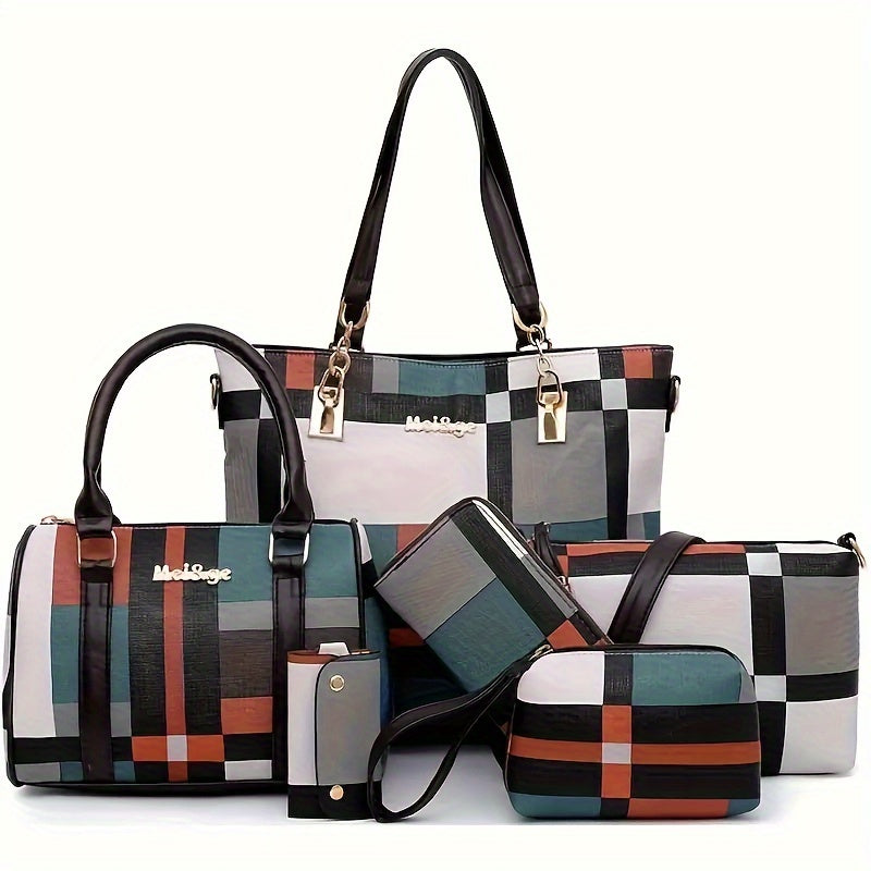 6pcs/set Large Capacity Shoulder Bag