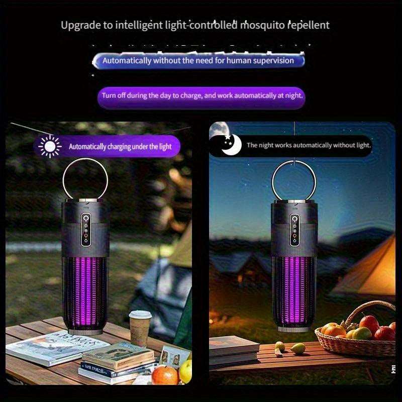 2025 New 2-in-1 Portable Rechargeable Outdoor Mosquito Killer Lamp