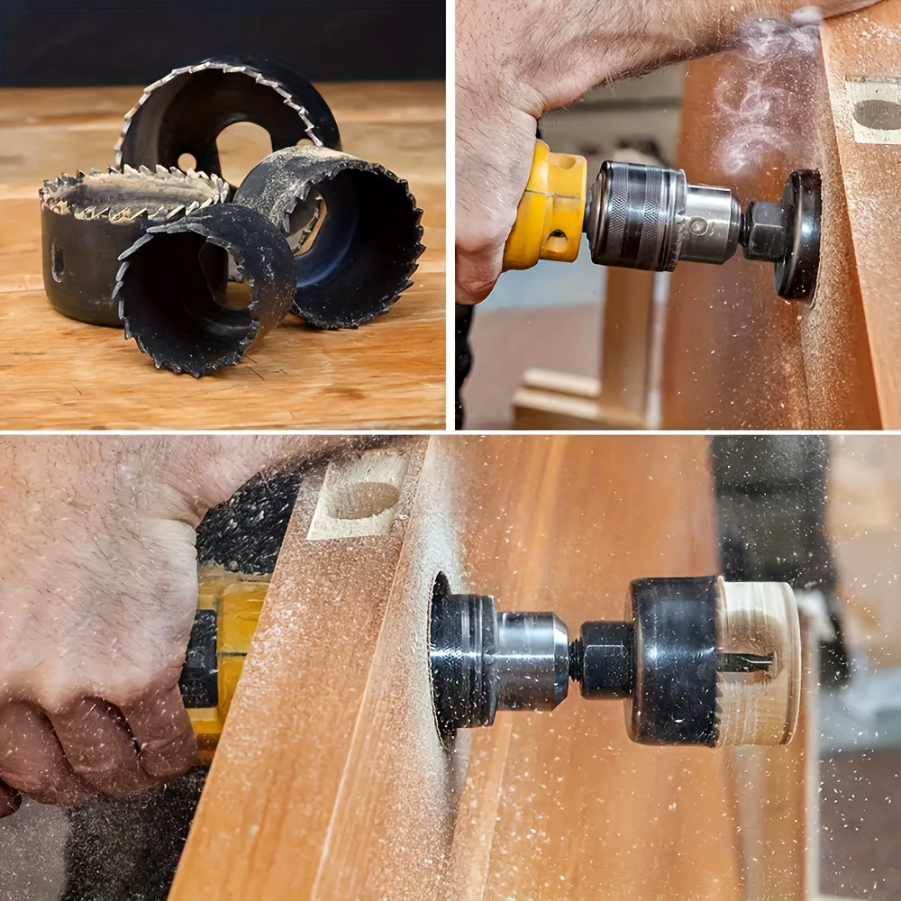 11pcs Carbon Steel Hole Saw Set