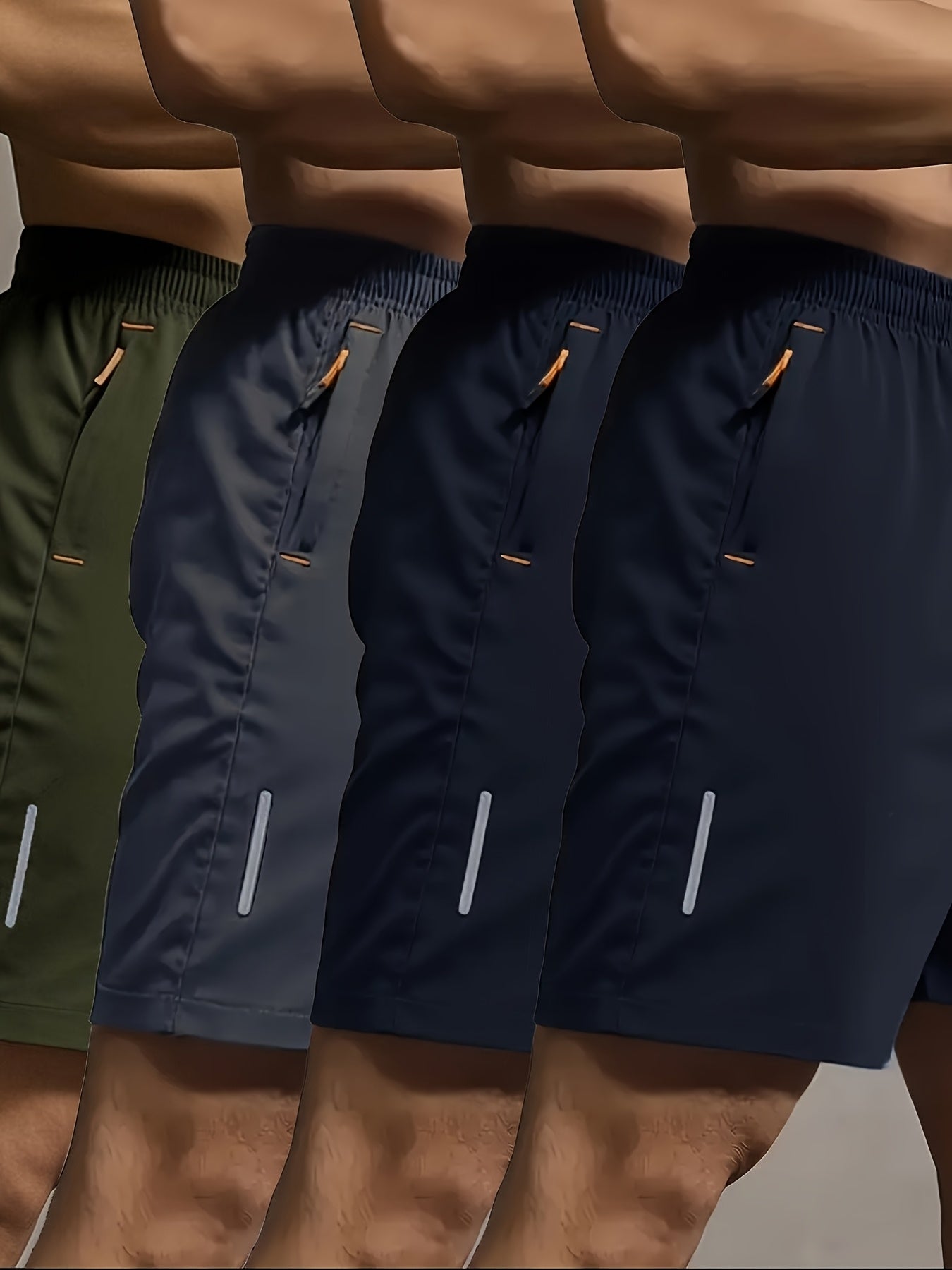 4pcs Men'S Athletic Shorts
