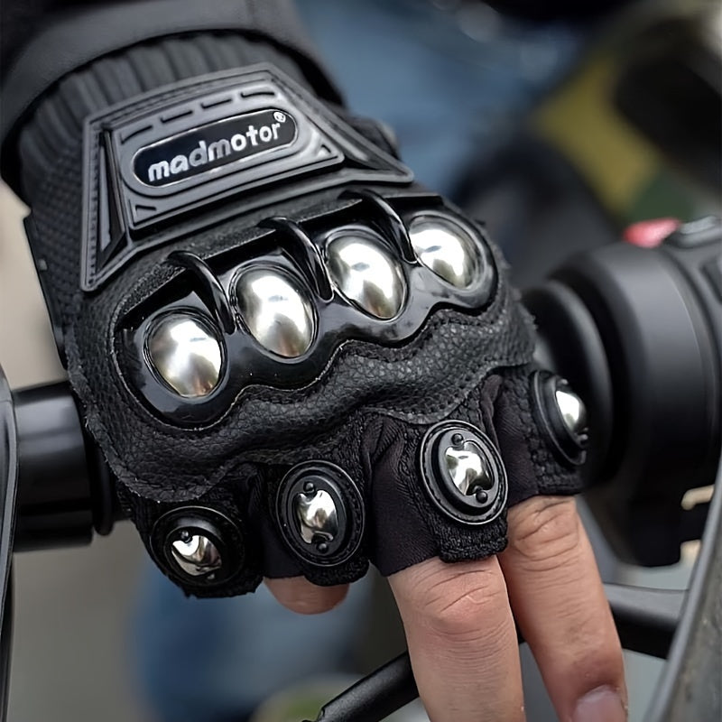 Steel Outdoor Knuckle Motorcycle Motorbike Powersports Safety Gloves