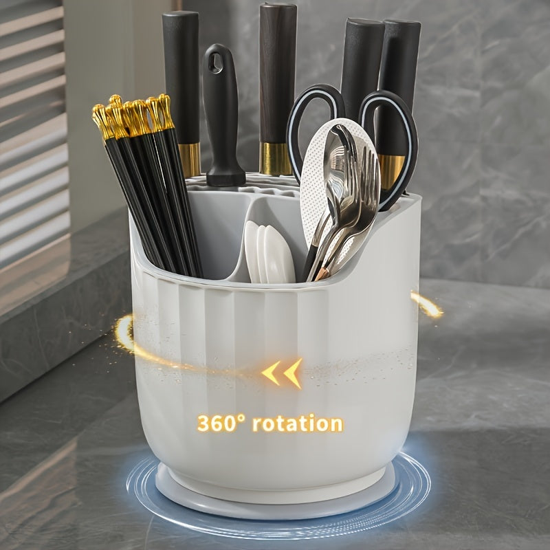 Rotating Knife Utensil Holder Organizer