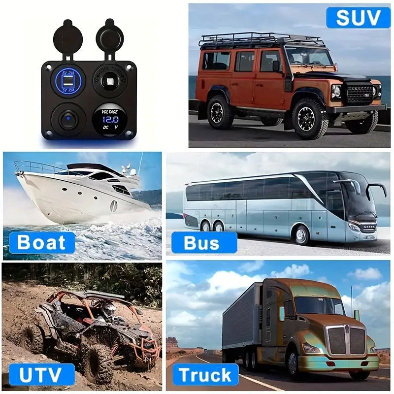 1 Panel Dual USB Charger