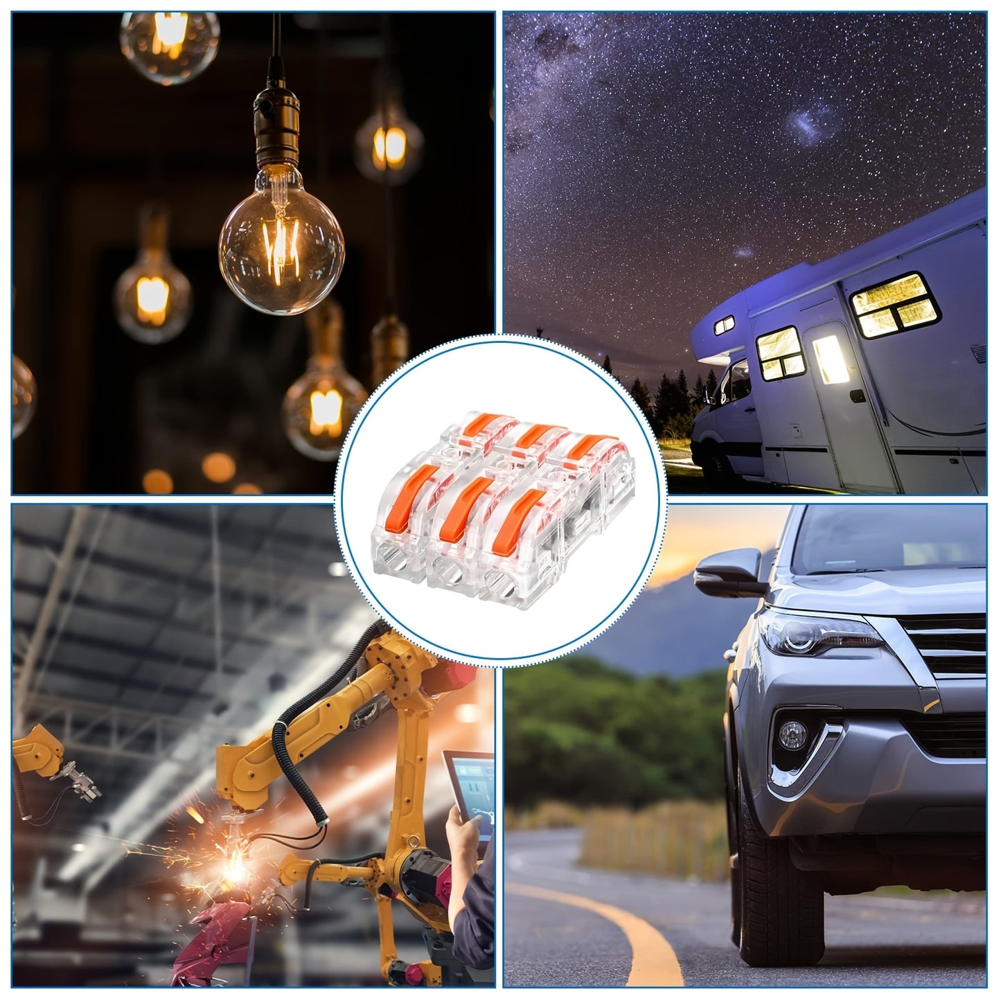 100pcs  Quick Connect Wire Connectors